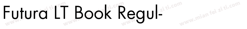 Futura LT Book Regul字体转换